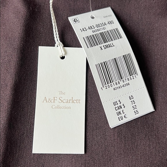 Abercrombie & Fitch Forme Scarlett Mini Skort Coffee Brown Size XS - Picture 5 of 8